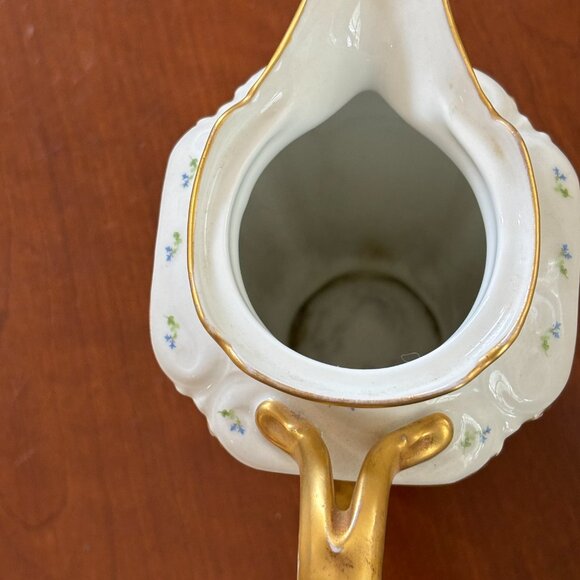 Vintage Goa France Floral Pitcher Limoges - Picture 8 of 11